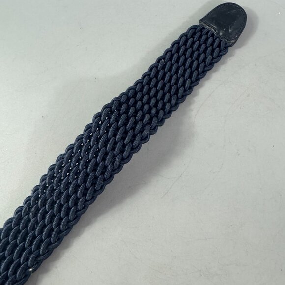 Maus & Hoffman Handbraided Elastic Belt – Navy Blue, Size 95/38 - Picture 7 of 10